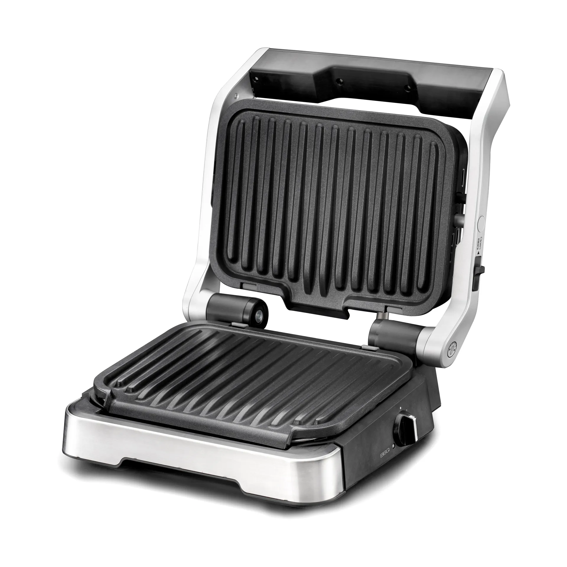 Optigrill GO772DS0 2-in-1 bordgrill, Rustfrit stål OBH Nordica