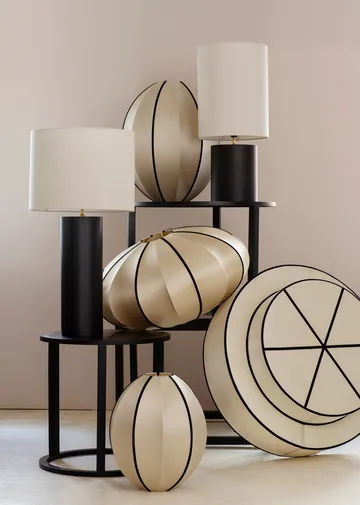 Indochina Classic Oval S lampeskærm - Kit-black - Oi Soi Oi