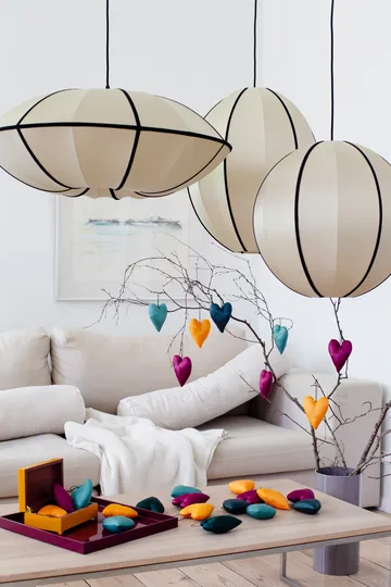 Indochina Classic Round XL lampeskærm - Kit-black - Oi Soi Oi