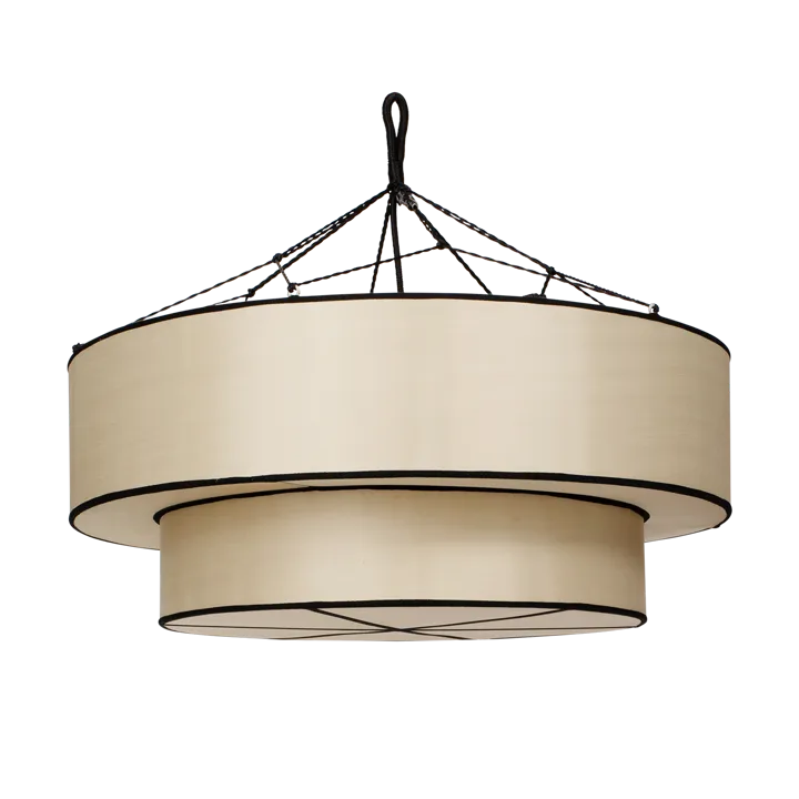 Indochina Classic Tophat lampeskærm - Kit-black - Oi Soi Oi