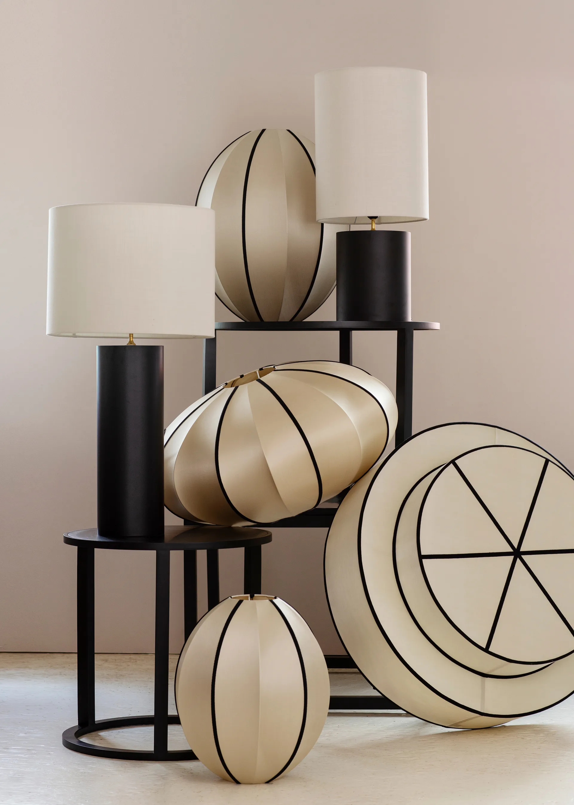 Indochina Classic Tophat lampeskærm, Kit-black Oi Soi Oi