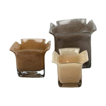 Atlas fyrfadsstage 15,5 cm - Taupe - Olsson & Jensen