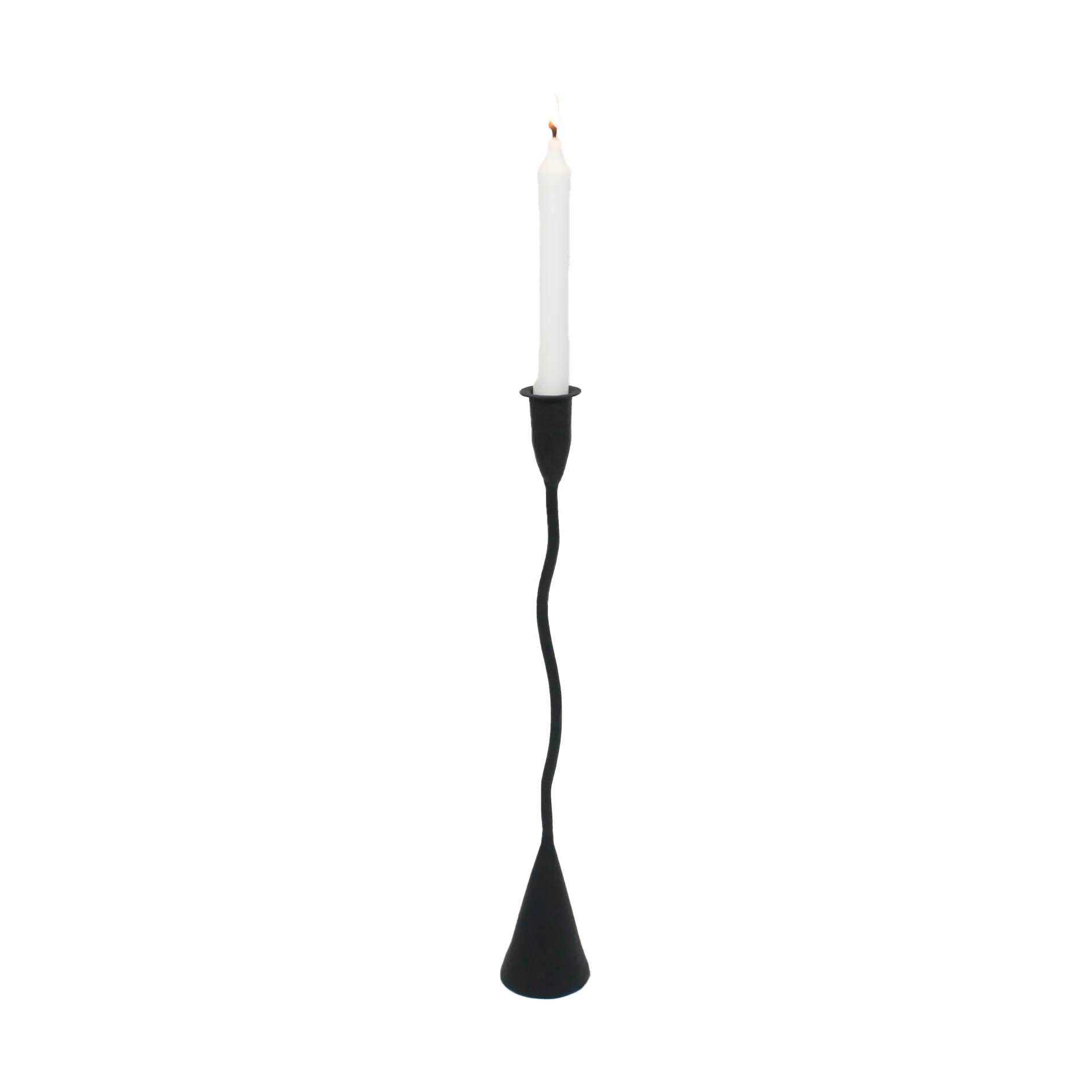 Eskil lysestage 43 cm, Sort Olsson & Jensen