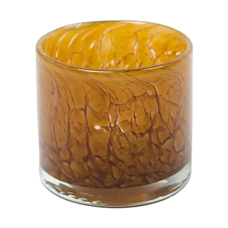 Olsson & Jensen Etna fyrfadsstage Ø8 cm Lysebrun