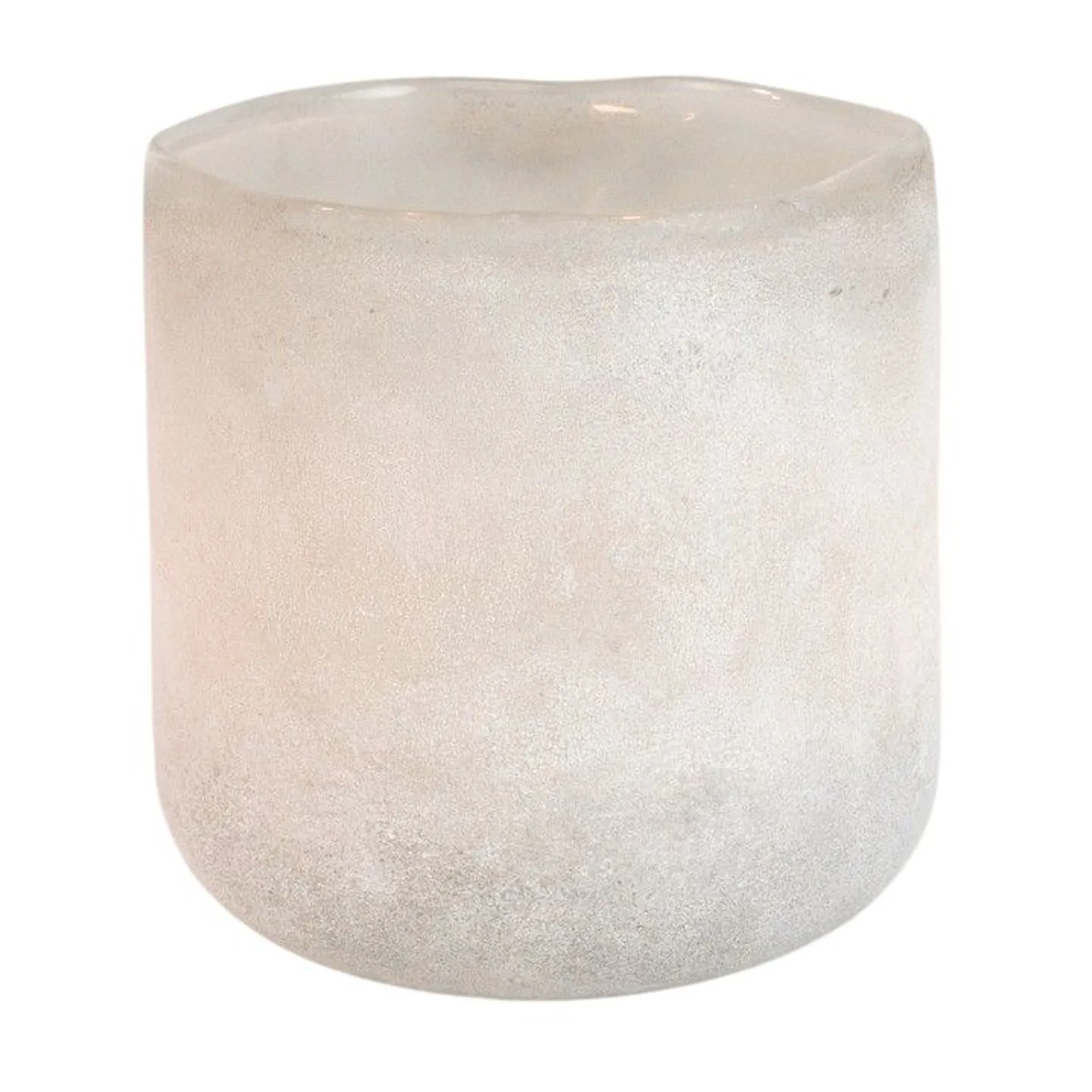 Halde fyrfadsstage 10 cm, Hvid Olsson & Jensen