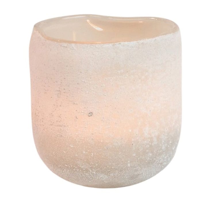 Halde fyrfadsstage 8 cm, Hvid Olsson & Jensen