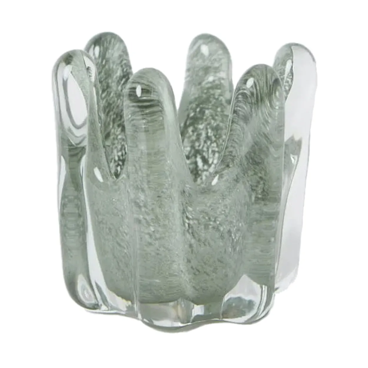 Olsson & Jensen Helix fyrfadsstage Ø14 cm Mosgrøn