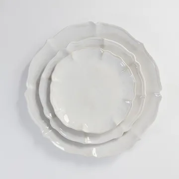 Judith stor middagstallerken Ø34 cm - Hvid - Olsson & Jensen
