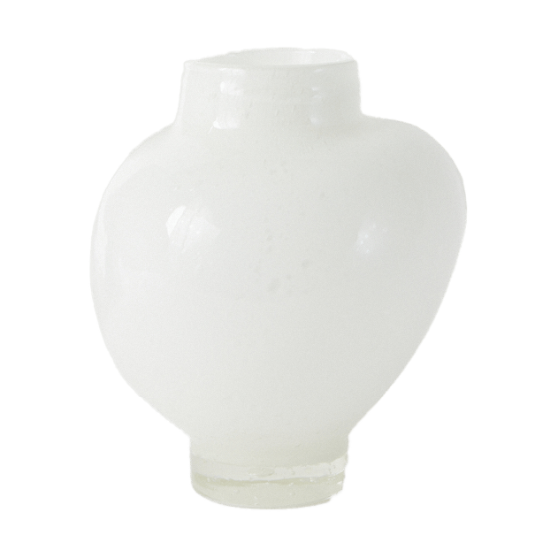 Mila vase lille 19,5 cm - Hvid - Olsson & Jensen