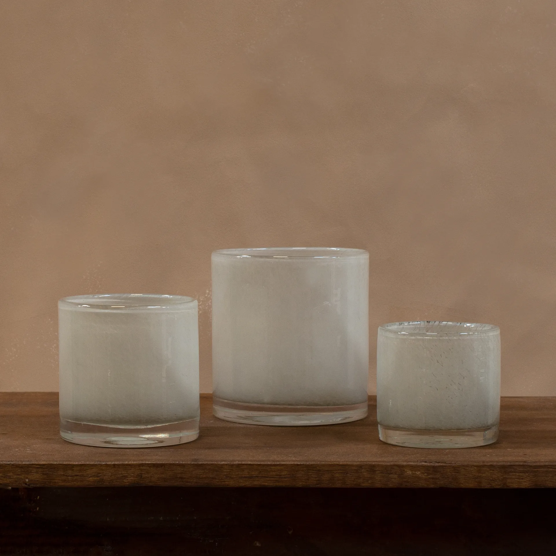 Nilla fyrfadsstage 12 cm, Gråbeige Olsson & Jensen