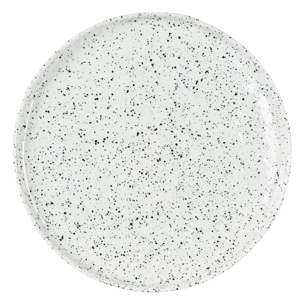 Olsson & Jensen Poppi lille tallerken 21 cm hvid-sort