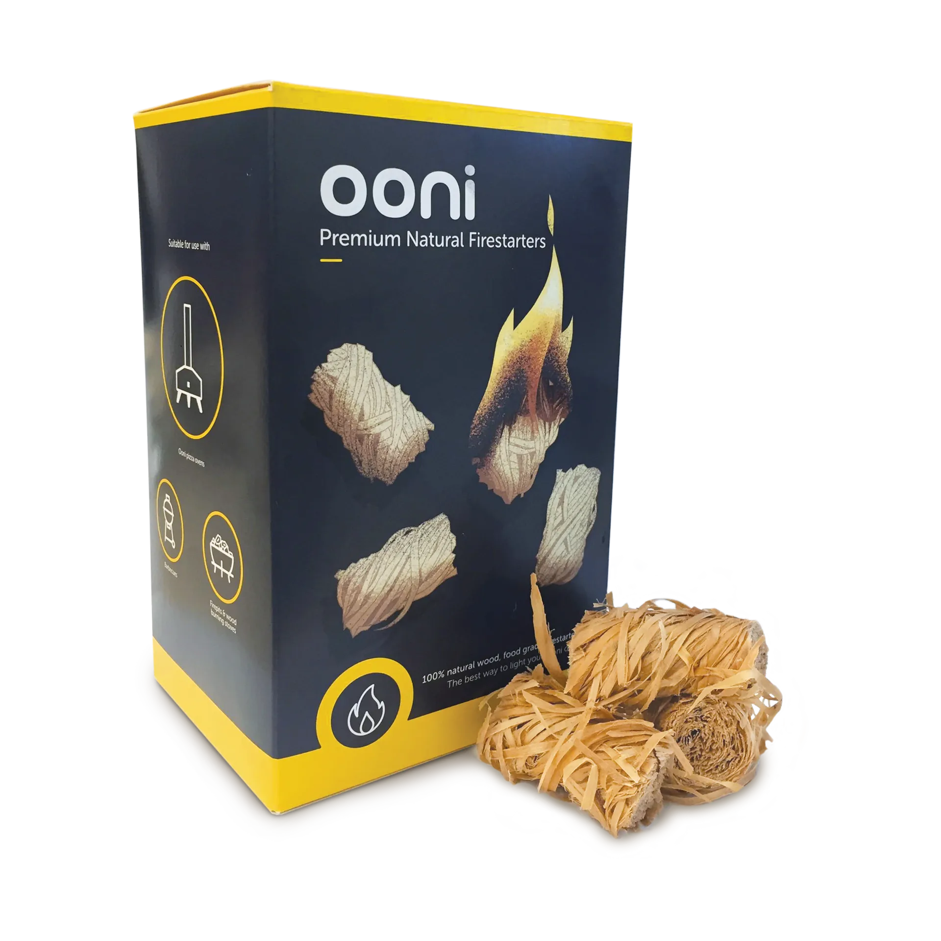 Ooni Premium naturlige ildstartere, 50-pak Ooni