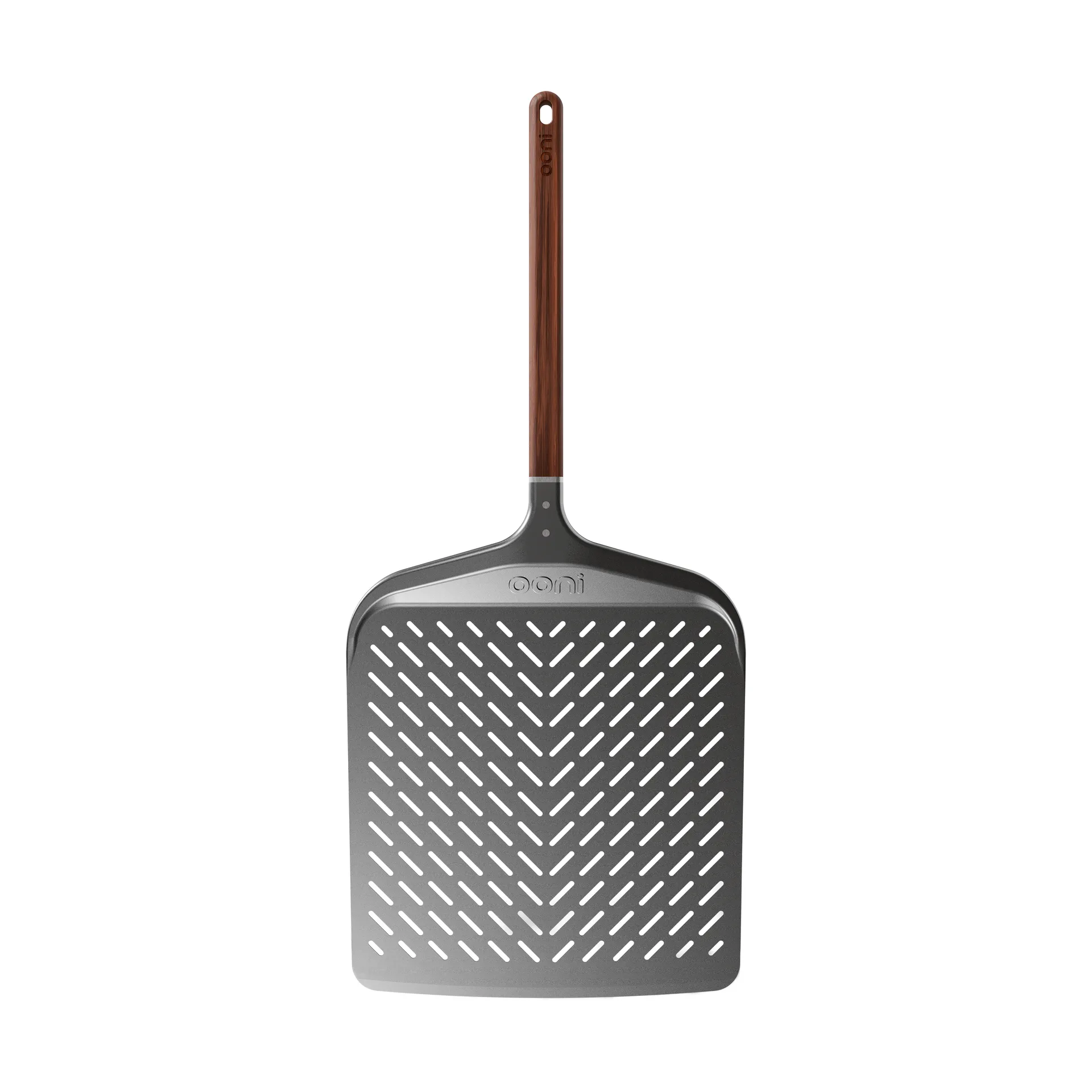 Ooni Signature perforeret pizzaspade, Aluminium-valnød, 14 Ooni