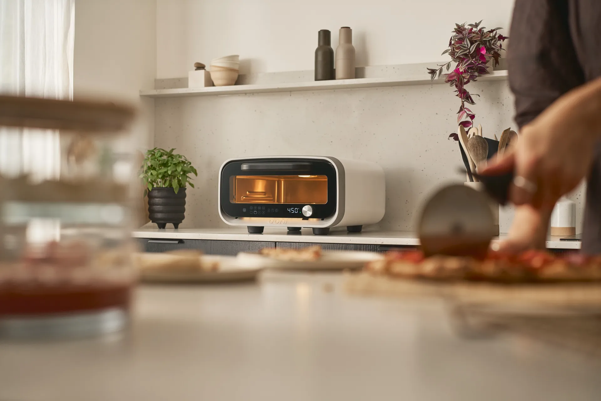 Ooni Volt 2 elektrisk pizzaovn, Polar white Ooni