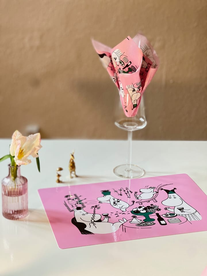 Moomin 80 dækkeserviet 27,5x40 cm, Pink Opto Design