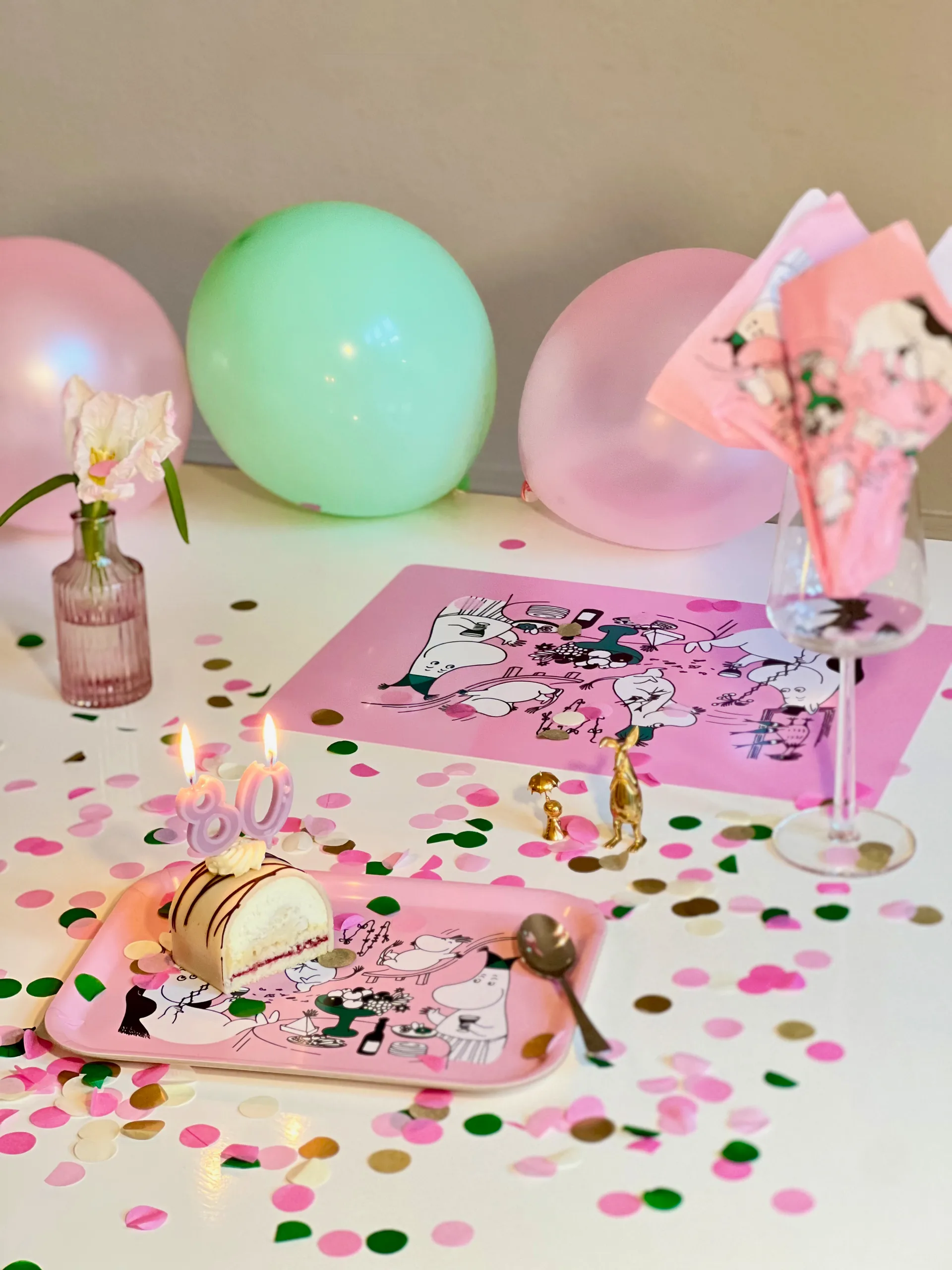 Moomin 80 dækkeserviet 27,5x40 cm, Pink Opto Design