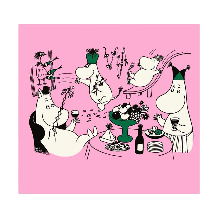 Moomin 80 papirsservietter 20-pak - Pink - Opto Design