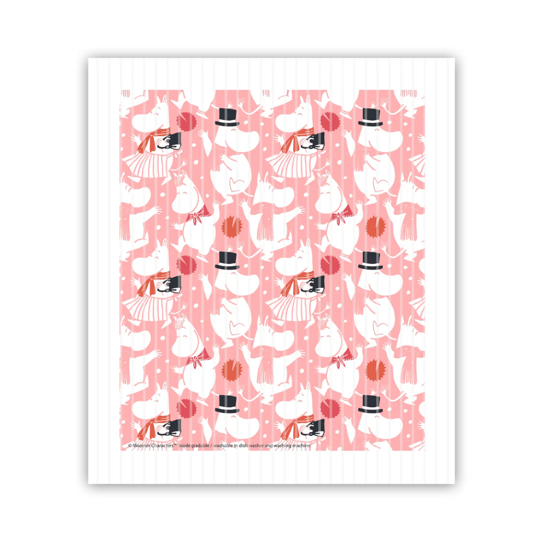 Moomin celebration karklud 17x14,5 cm, Hvid-lyserød Opto Design