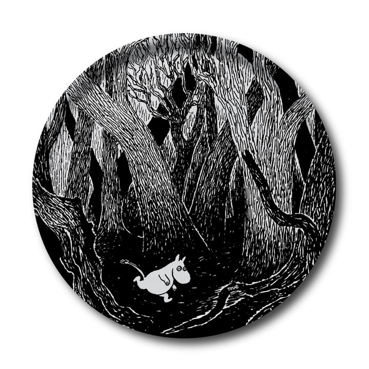 Running Moomin bakke rund, sort Ø 38 cm Opto Design