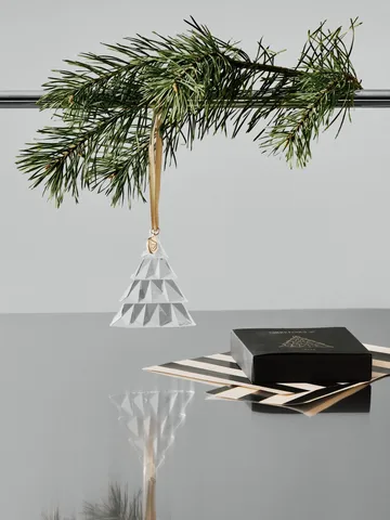 Årlig ornament høj - Gennemsigtig - Orrefors