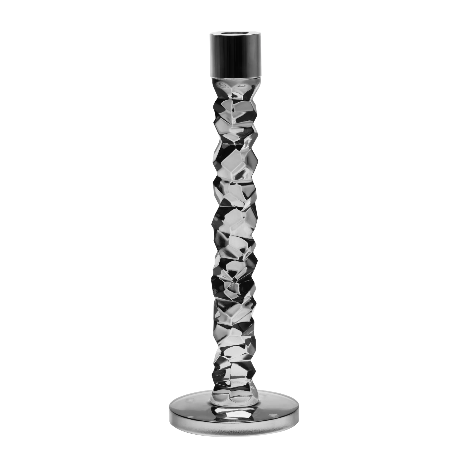 Orrefors Carat lysestage antracit 297 mm