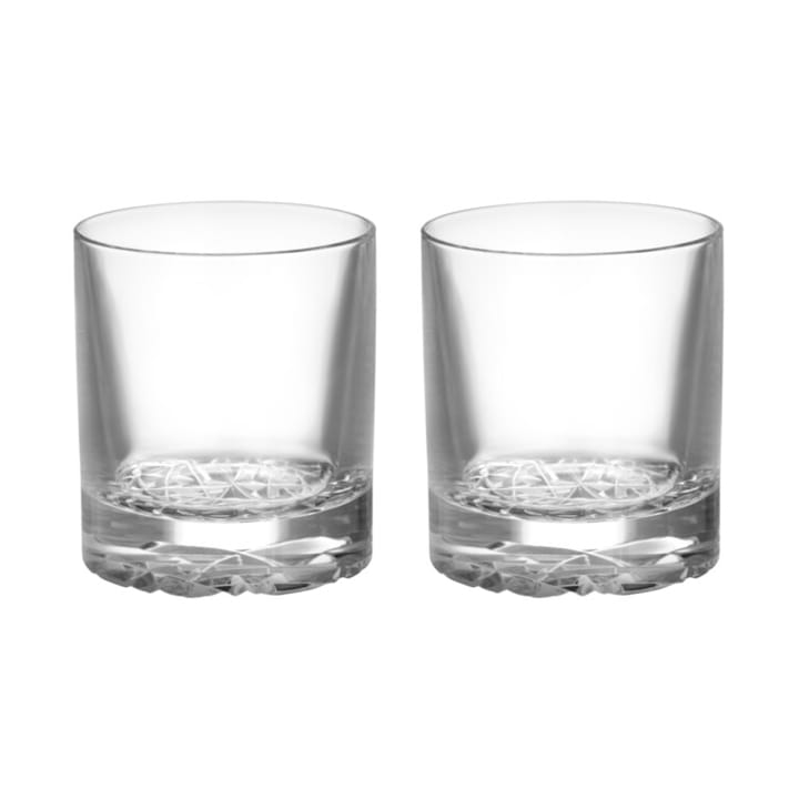 Carat old fashioned glas 21 cl 2-pak, Klar Orrefors