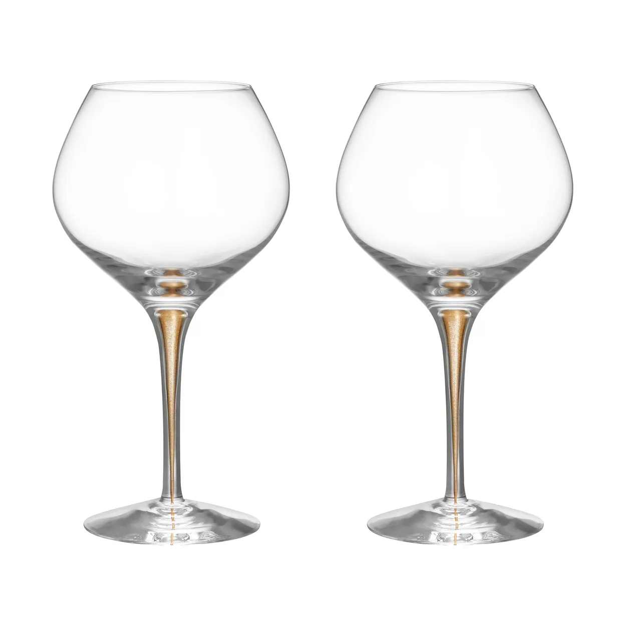 Orrefors Intermezzo Bouquet vinglas 70 cl 2-pak Guld