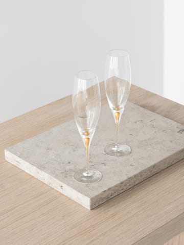 Intermezzo champagneglas 26 cl 2-pak - Guld - Orrefors