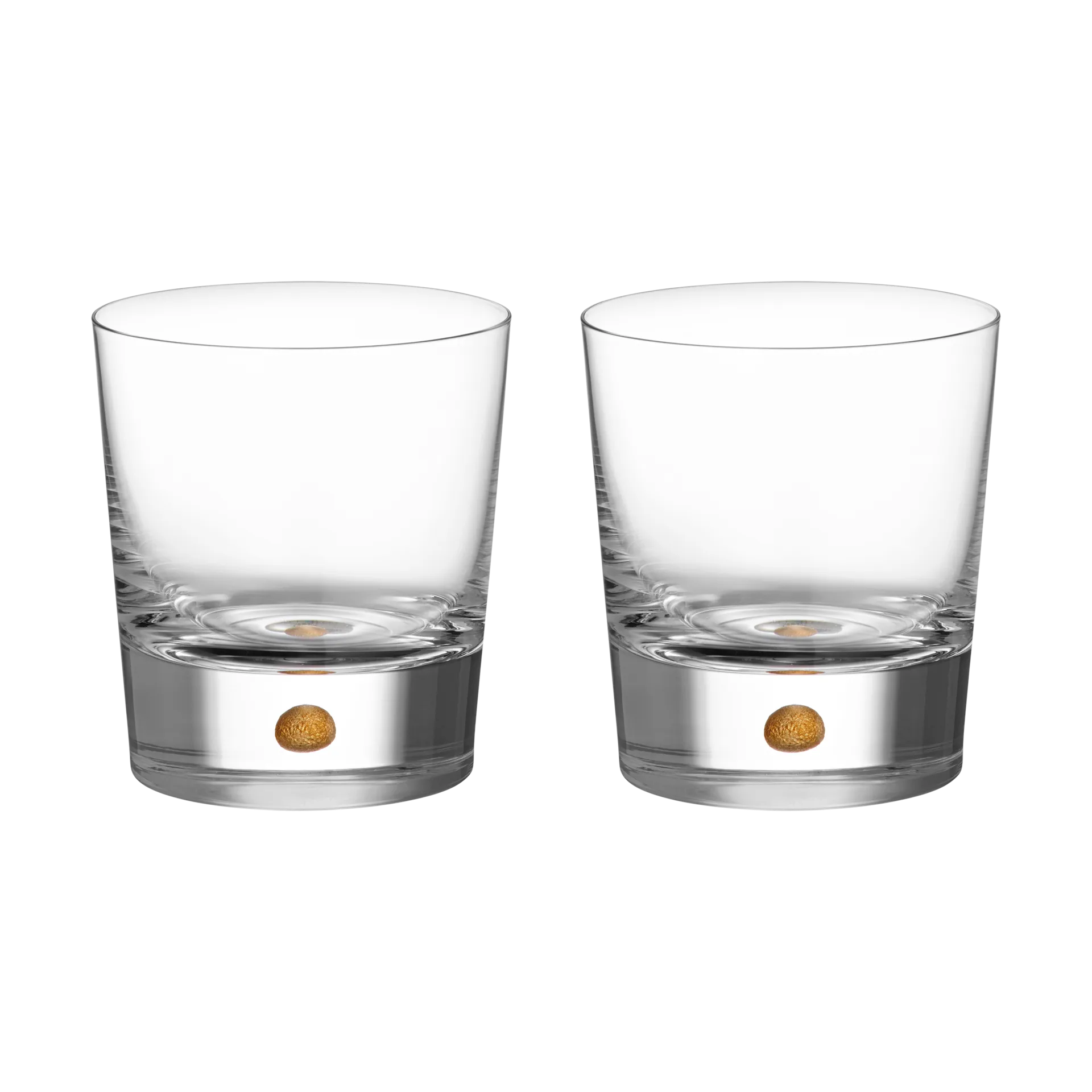 Intermezzo double old fashioned 40 cl 2-pak, Guld Orrefors