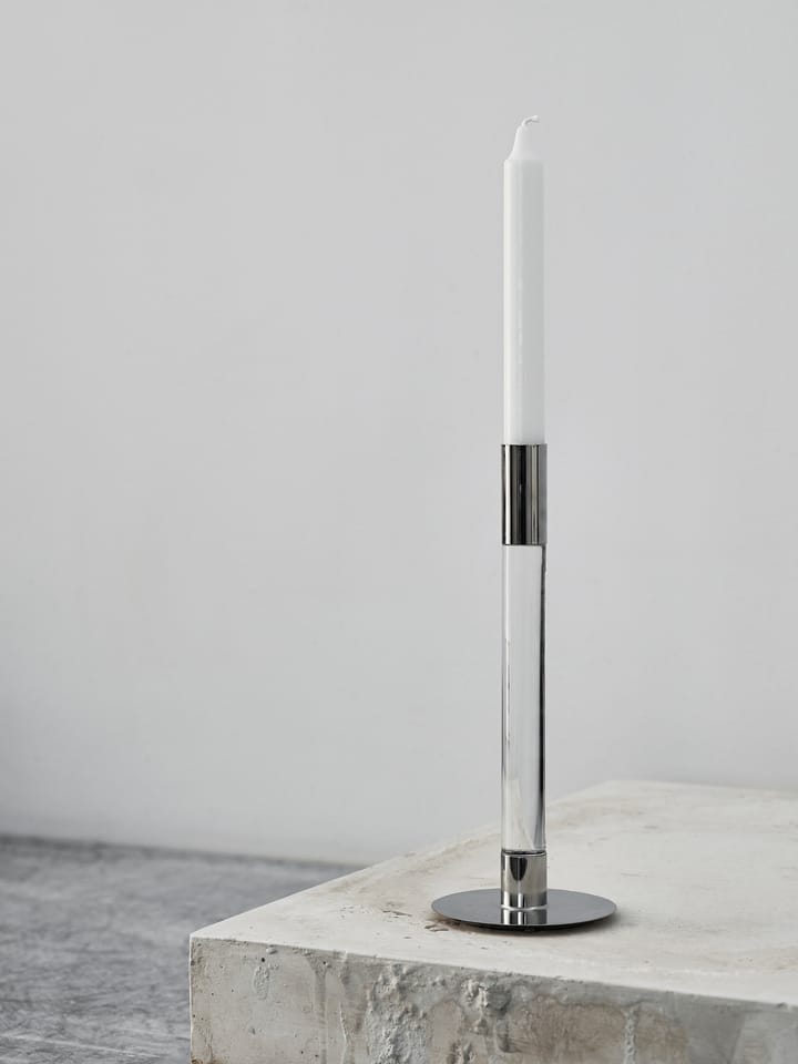 Lumiere lysestage 26,5 cm 2-pak, Klar Orrefors