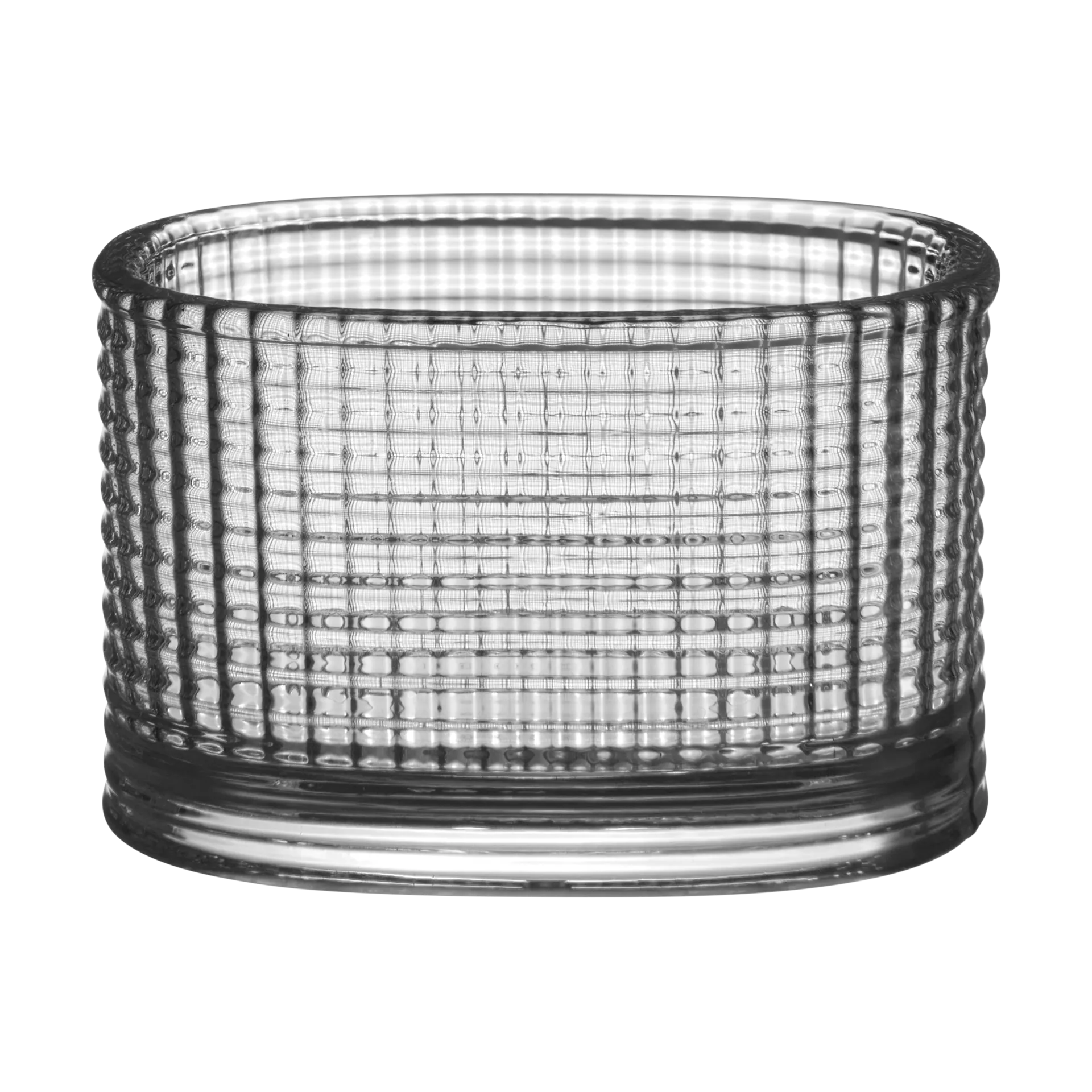 Orrefors Magica fyrfadsstage super ellipse 5 cm Grå