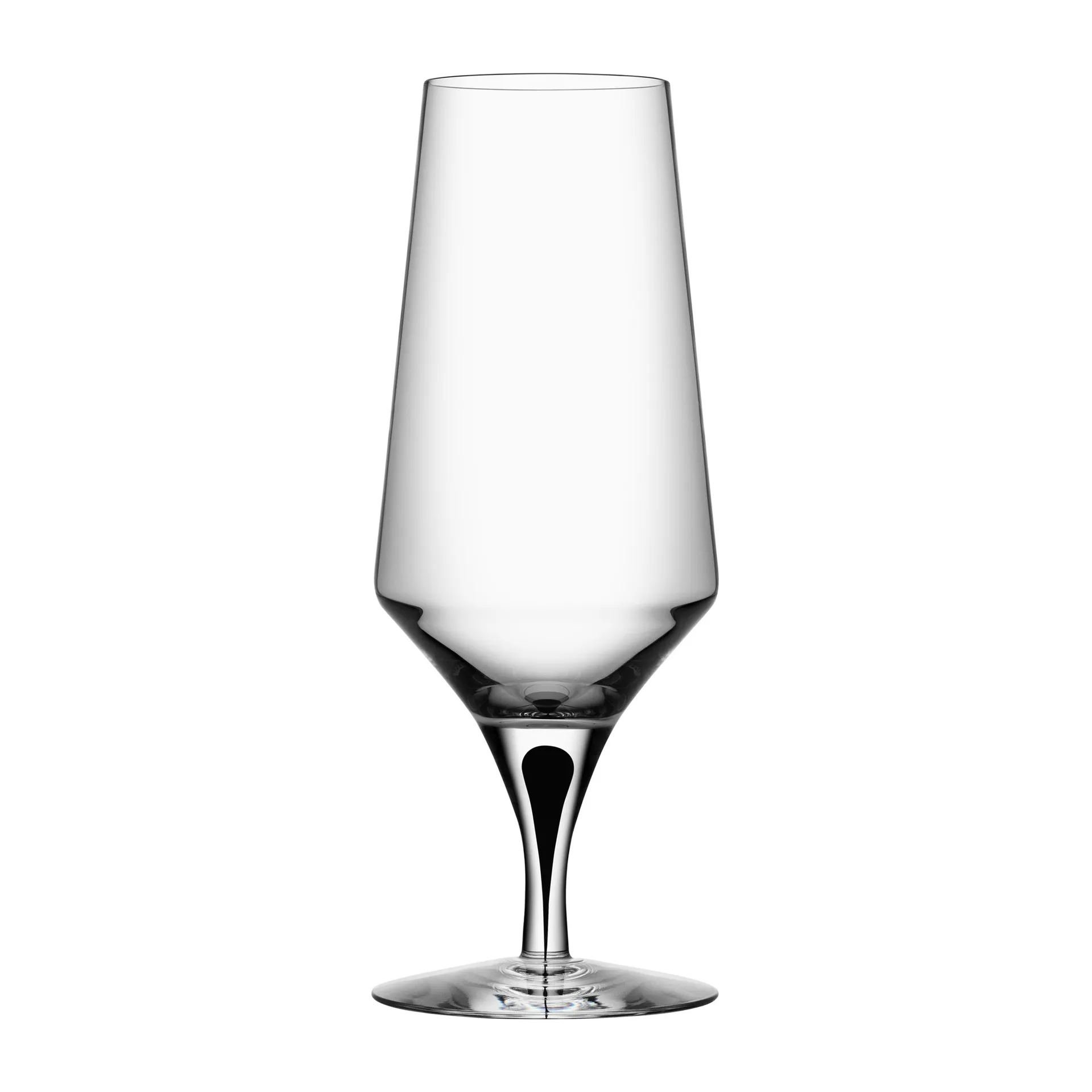 Metropol ølglas 46 cl, Clear/Black Orrefors