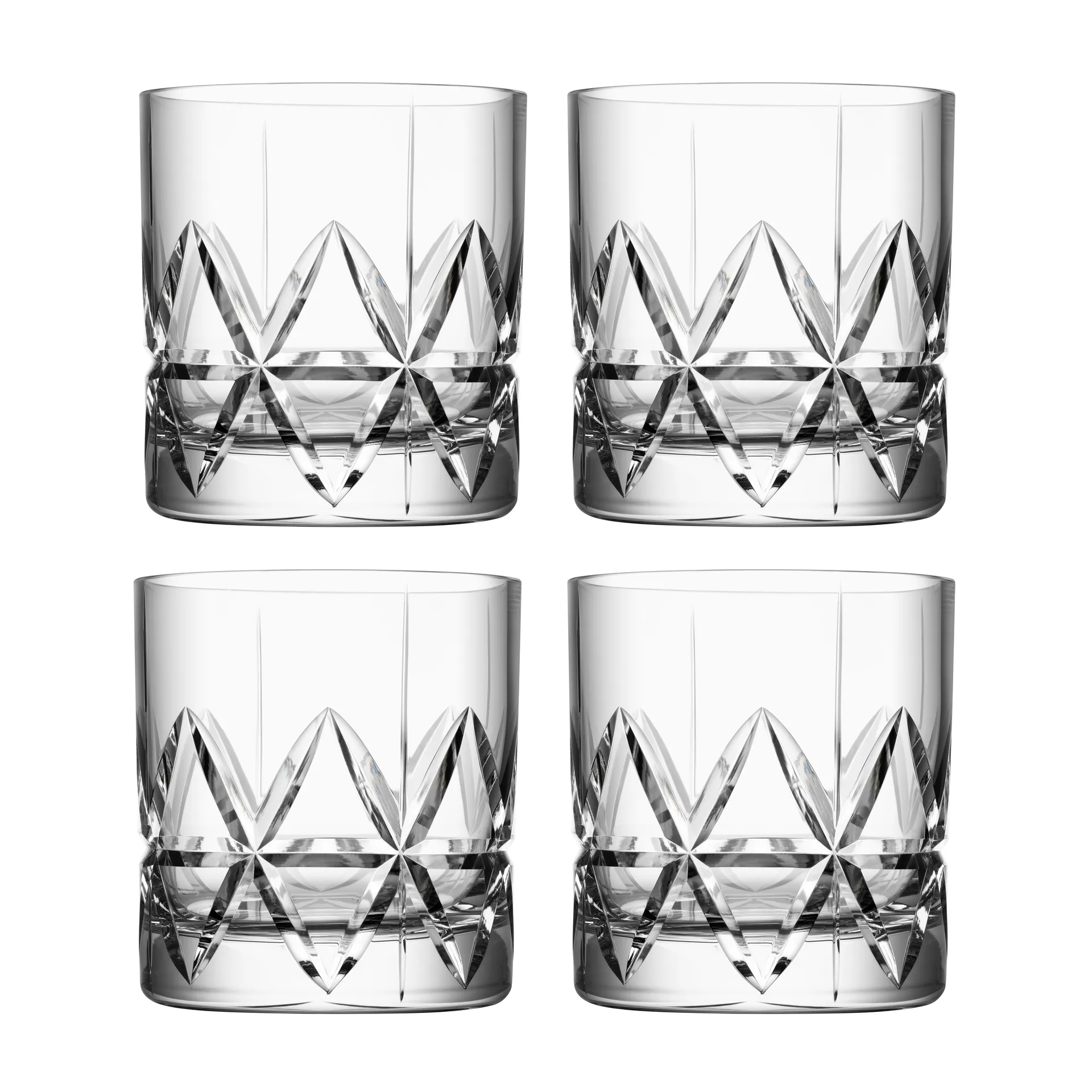 Peak old fashioned glas 4-pak, 25 cl Orrefors