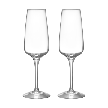 Pulse champagneglas 28 cl 2-pak - Klar - Orrefors