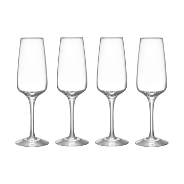 Pulse champagneglas 28 cl 4-pak - Klar - Orrefors