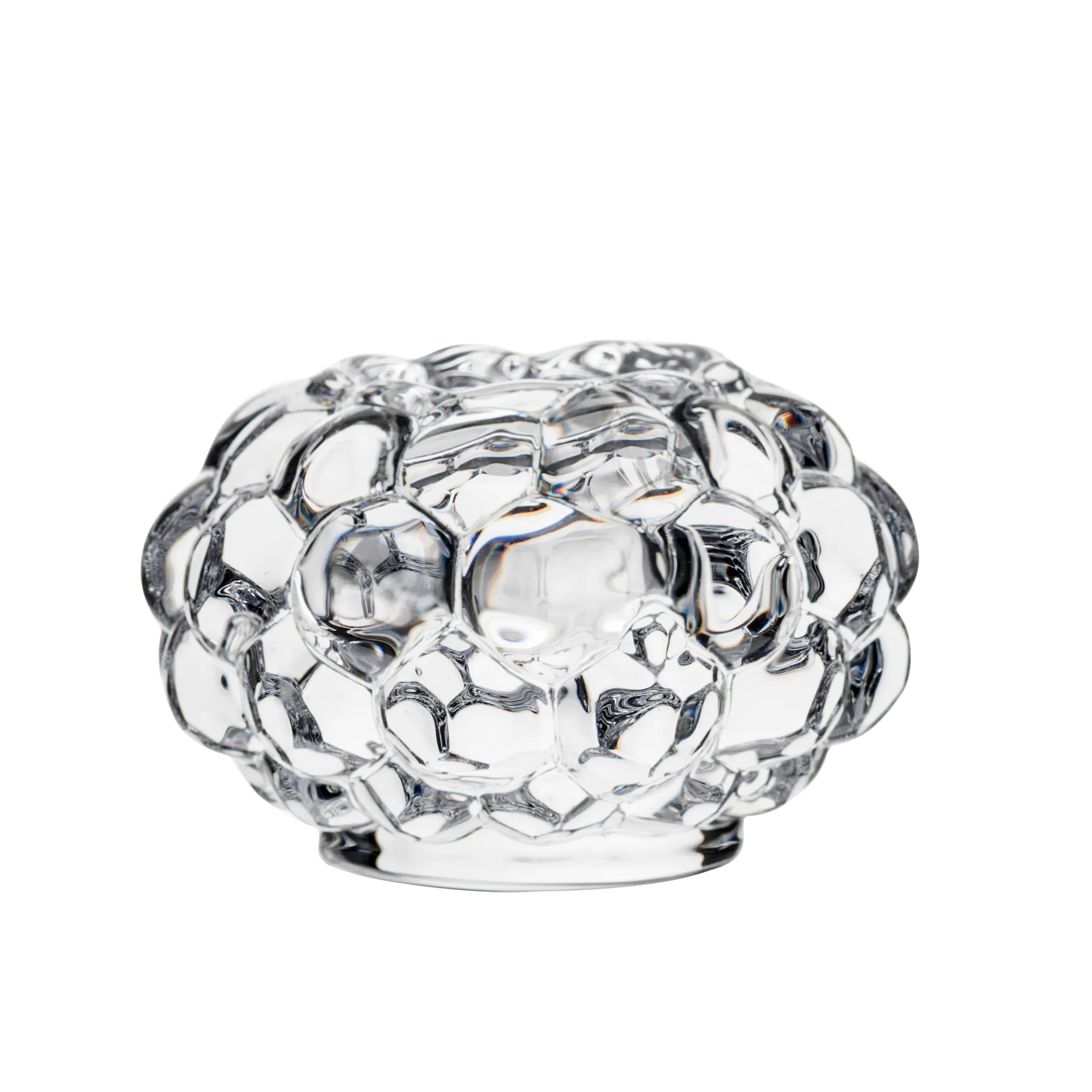 Orrefors Raspberry fyrfadslysestage lille