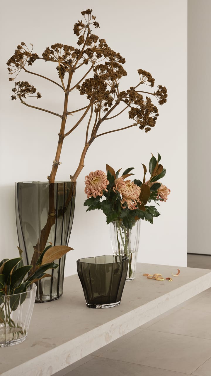 Reed vase 50 cm, Mosgrøn Orrefors