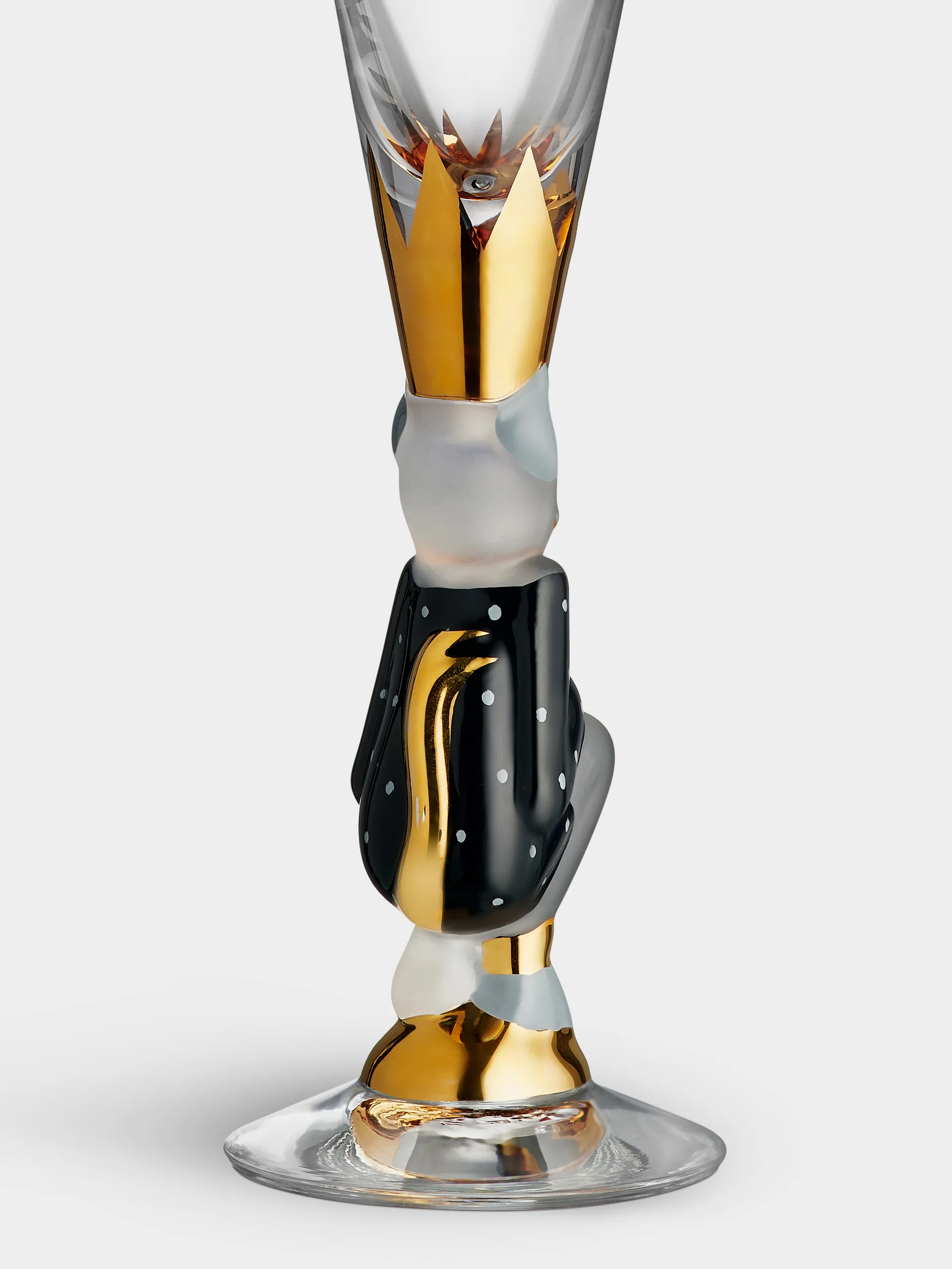 The Sparkling Devil champagneglas 19 cl, Mørkegrå Orrefors