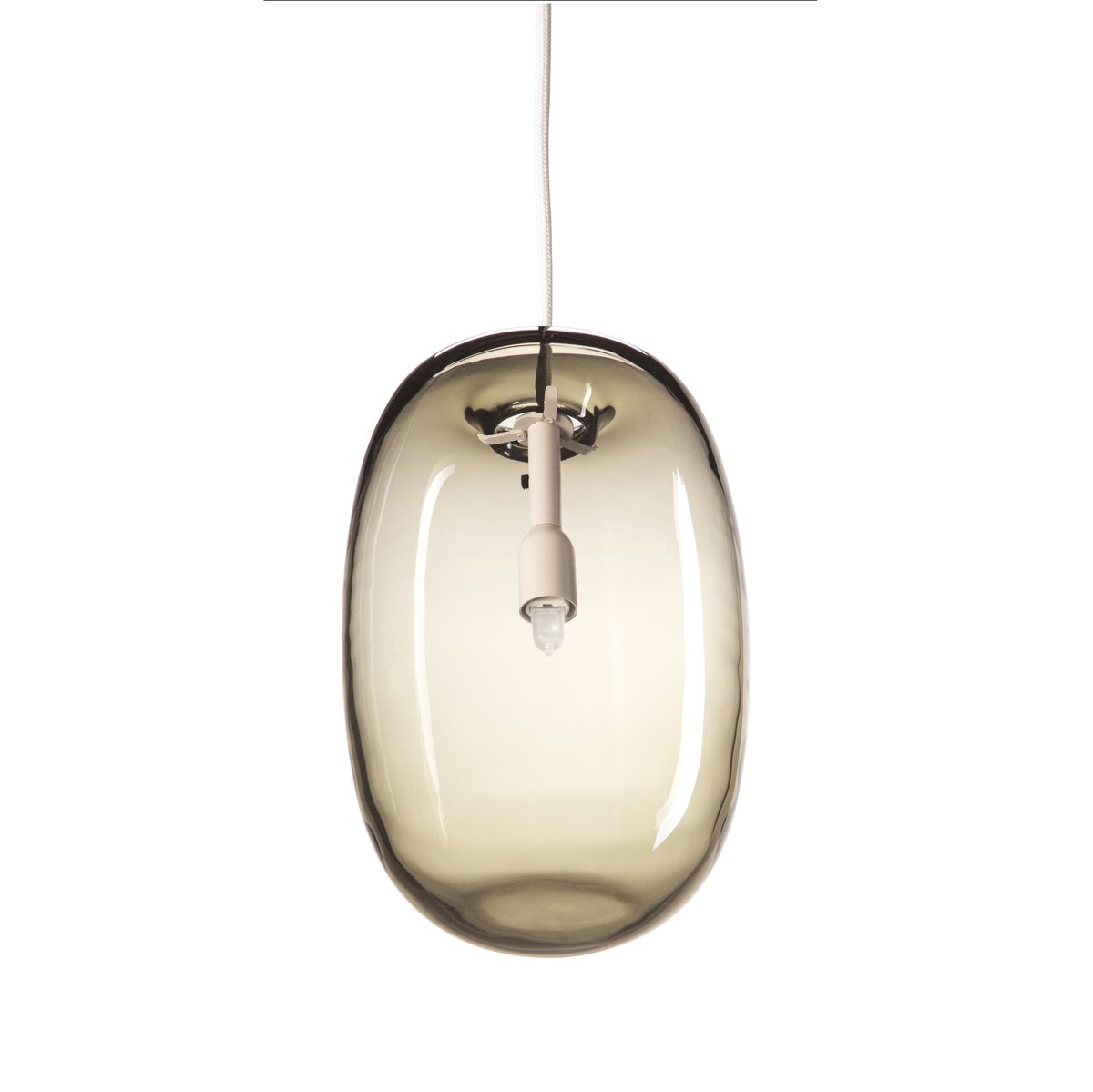Örsjö Belysning Pebble loftlampe aflang varmgrå-glas