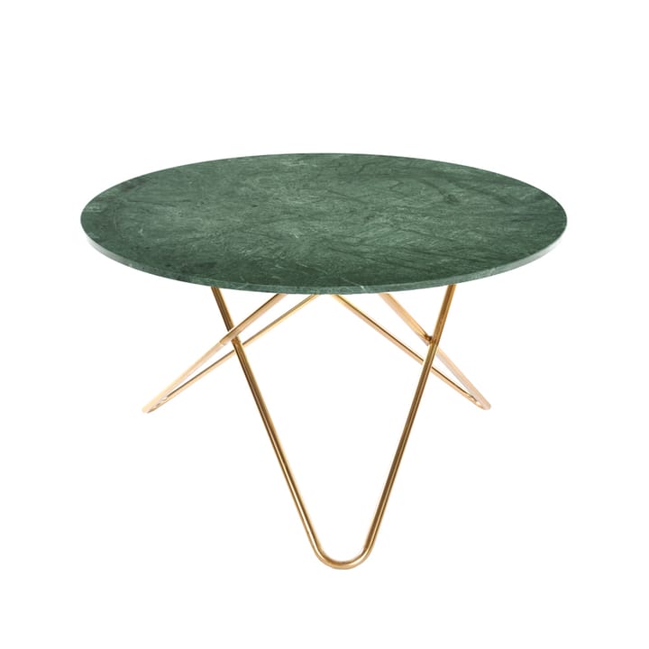 Big O Table spisebord, marmor indio, understel i messing OX Denmarq