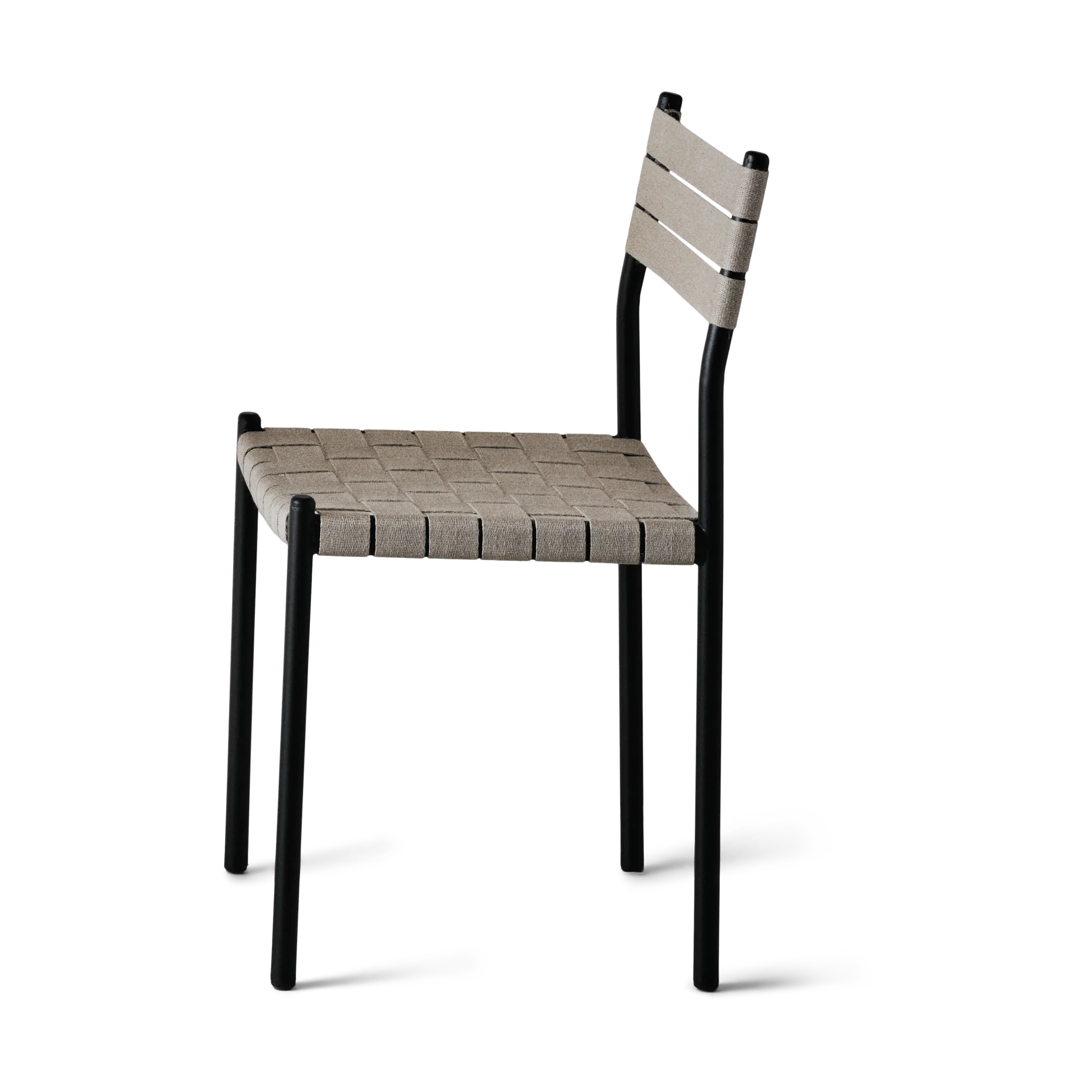 Nettan Chair black frame stol, Naturvæv OX Denmarq