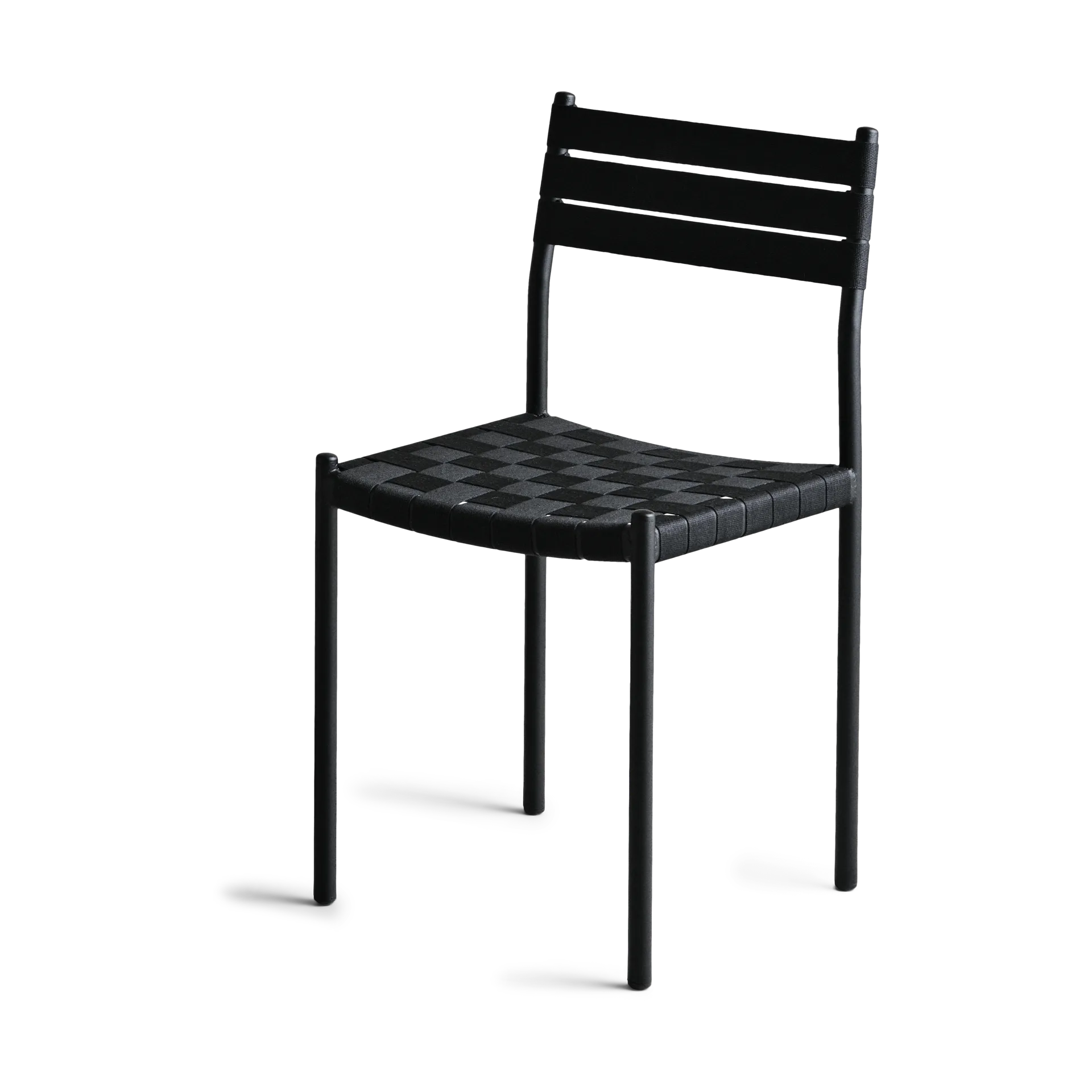 Nettan Chair black frame stol, Sort væv OX Denmarq