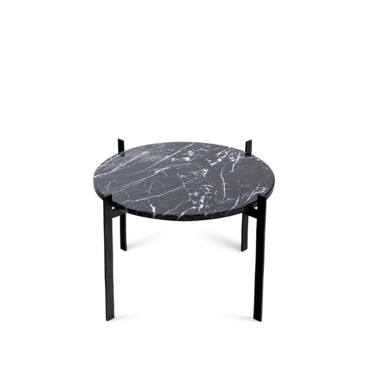 Single Deck bakkebord, marmor sort, sort understel OX Denmarq