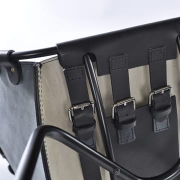Stretch stol - læder sort, sort understel - OX Denmarq