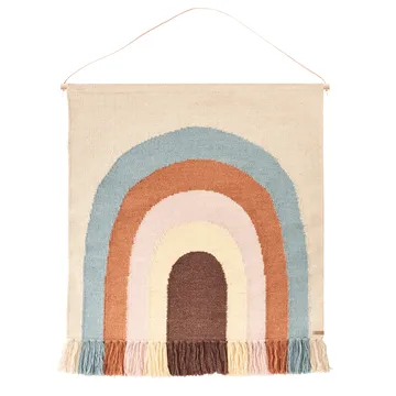 Follow the rainbow vægdekoration 100x115 cm - Multi - OYOY