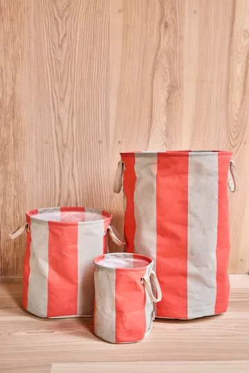 Kara opbevaringskurv large Ø38x54 cm - Cherry Red - OYOY