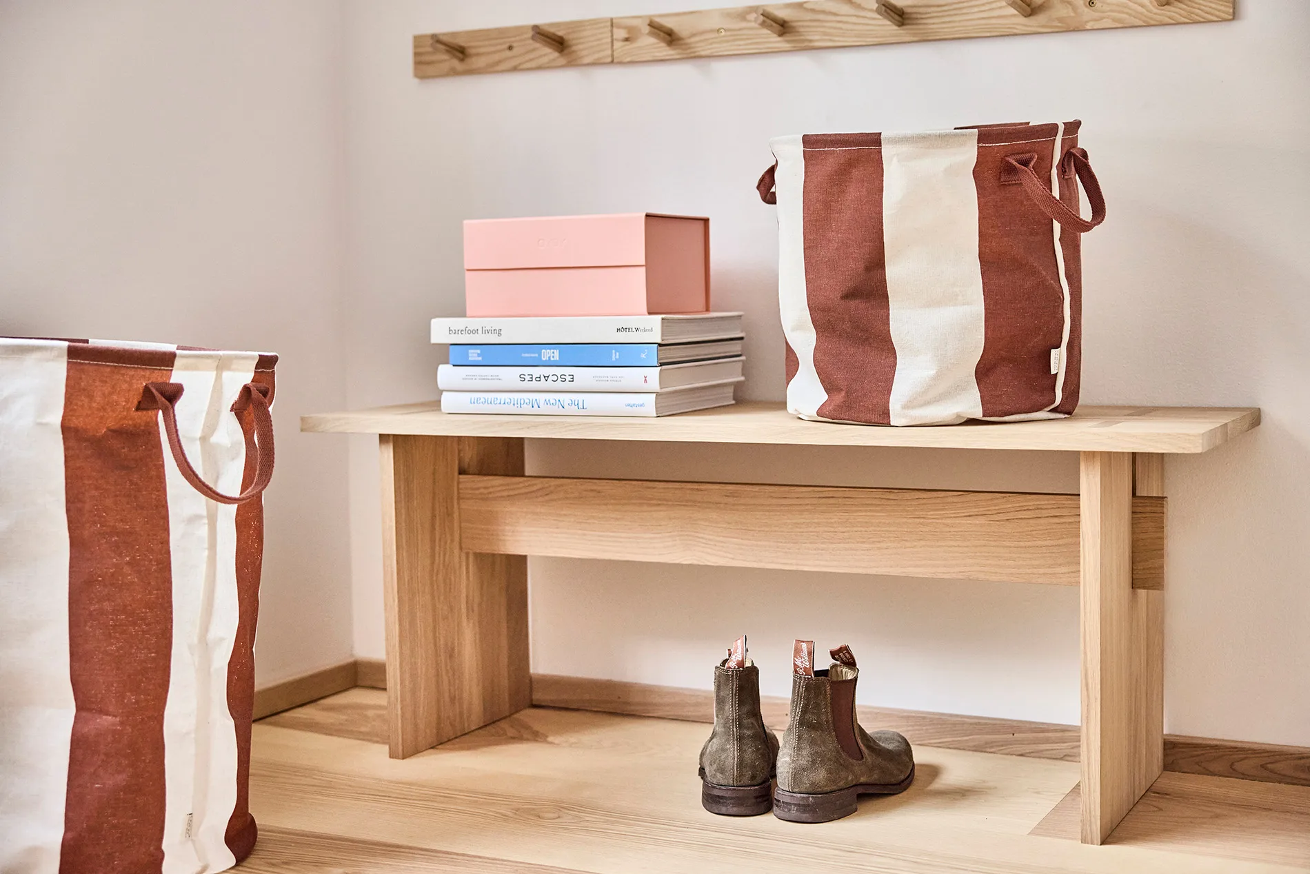 Kara opbevaringskurv large Ø38x54 cm, Nutmeg OYOY