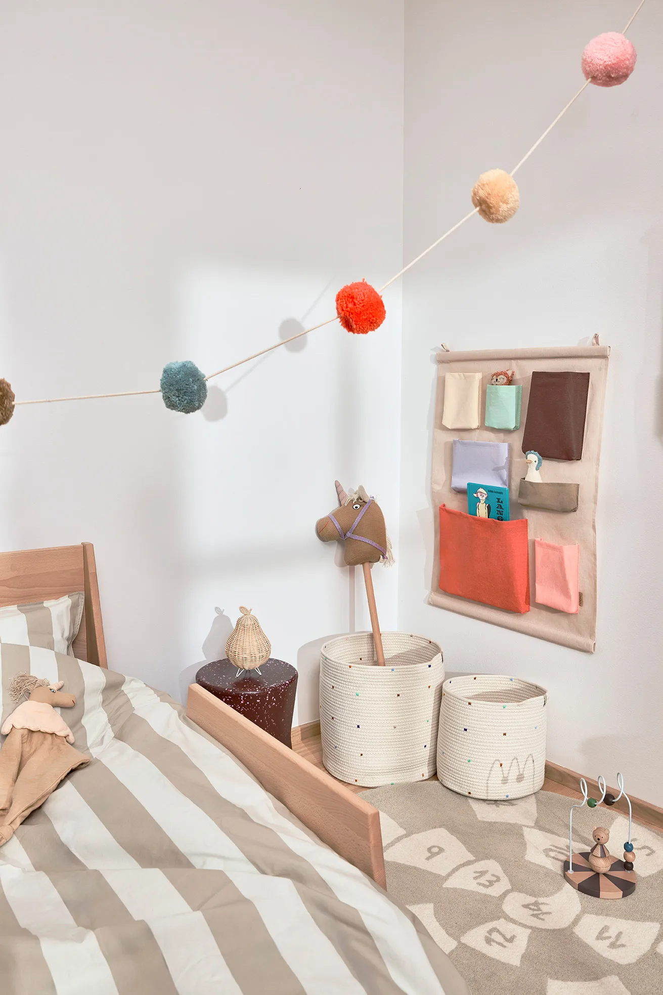 Konfetti opbevaringskurve 2 dele, Multi OYOY