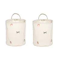 Moira opbevaringskurv small Ø18x22 cm 2 dele, Flerfarvet OYOY