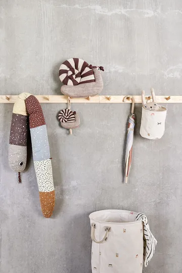 Moira opbevaringskurv small Ø18x22 cm 2 dele - Flerfarvet - OYOY